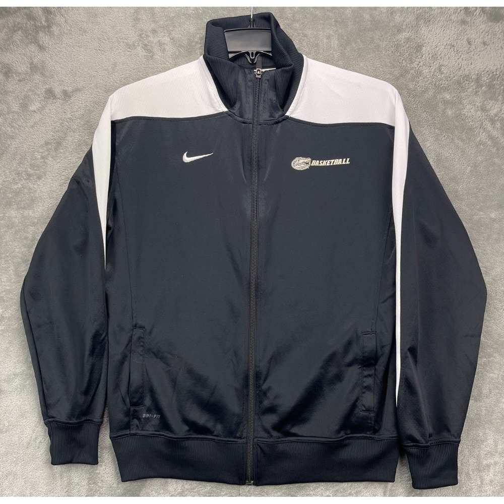 Nike Youth Gators Basketball Jacket XL (16-18) Black/White Full Zip Long Sleeve‎